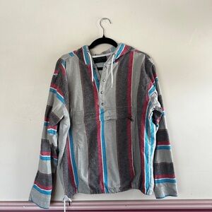 No Boundaries Multicolor Striped Hoodie